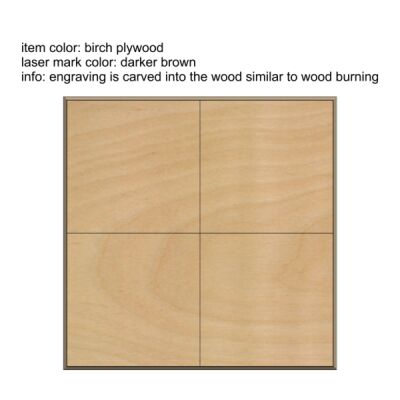 Set of 4 Wood Squares Thumbnail