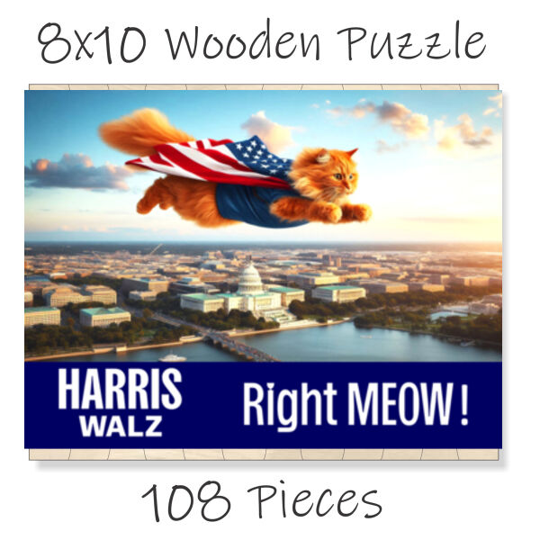 Majestic Orange Flying Cat - Harris Walz - 108 Pieces Thumbnail