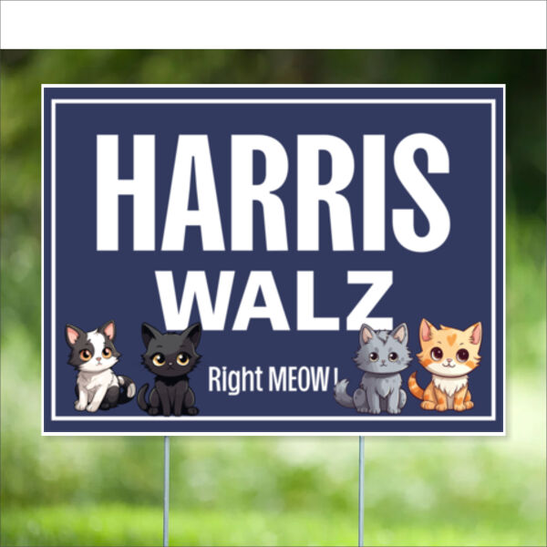 Add Some Cats - Yard Sign - 24" x 18" Thumbnail