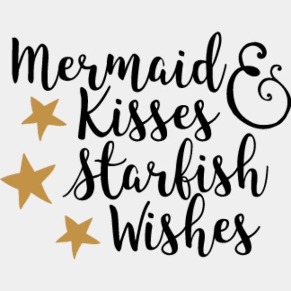 Mermaid Kisses And Starfish Wishes SVG Thumbnail
