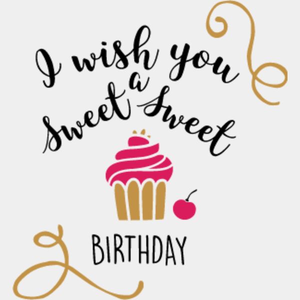 I Wish You A Swwet Sweet Bithday SVG Thumbnail